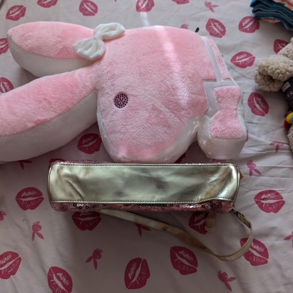 Hello kitty purse bag sequins gold ish yellow ish pink - Picture 5 of 9